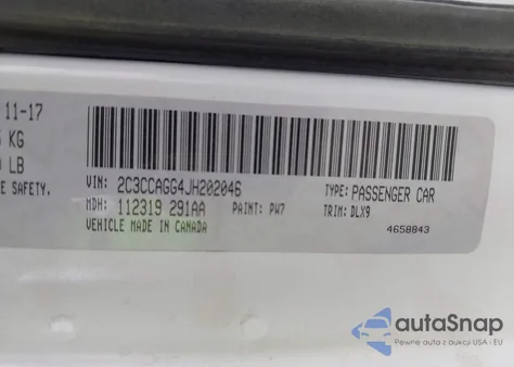 2018 Chrysler 300 300S Awd z USA, uszkodzony, nr VIN 2C3CCAGG4JH202046